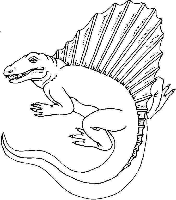 Dinosaur Coloring Picture 3