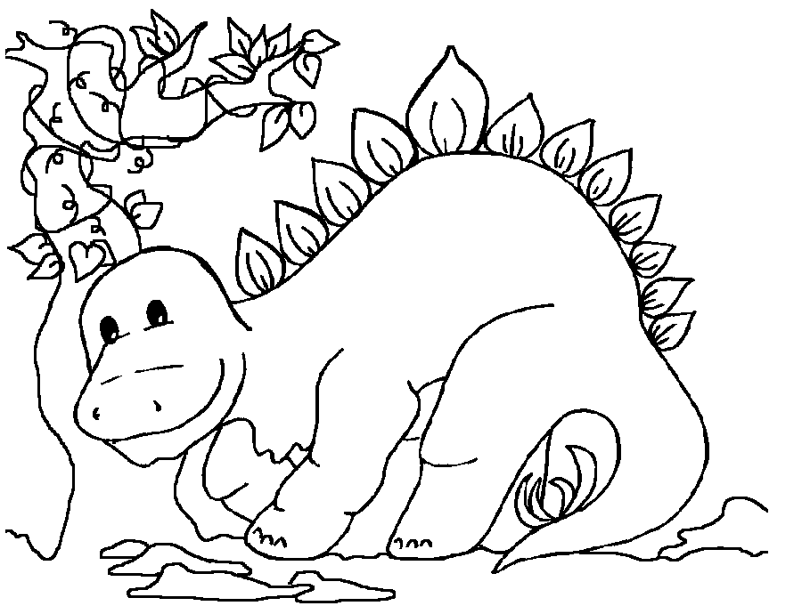Dinosaur Coloring Picture 8