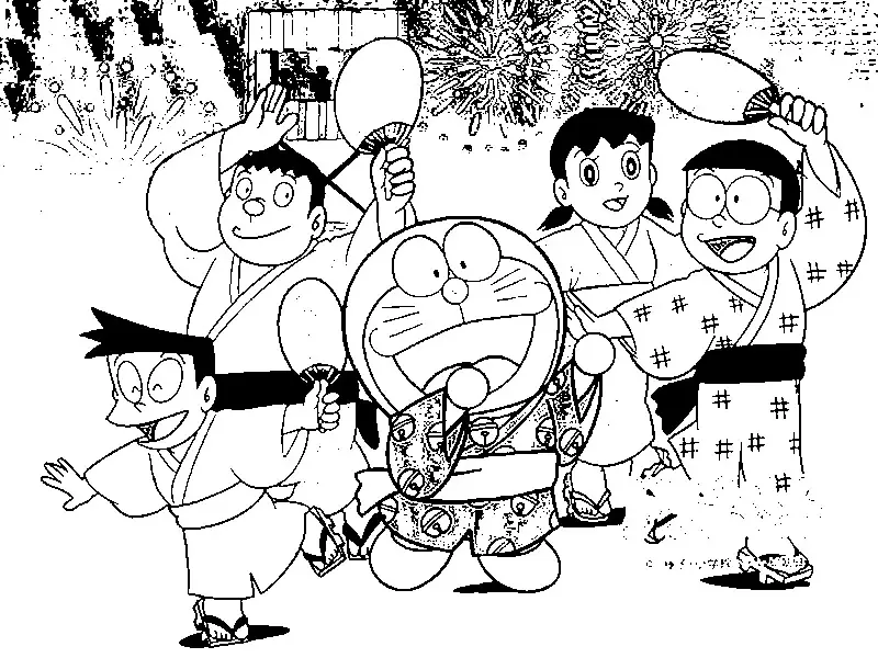 Doraemon Coloring Picture 3
