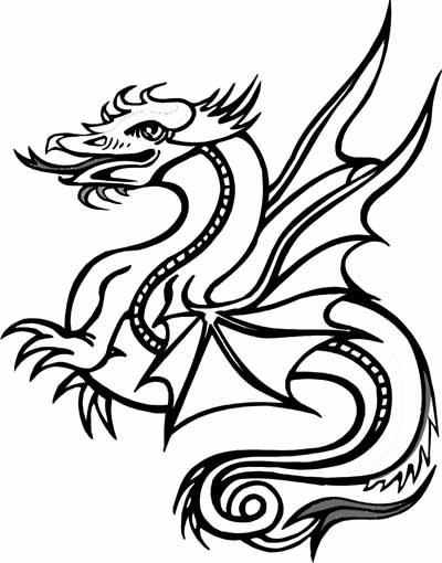 Dragon Coloring Picture 10
