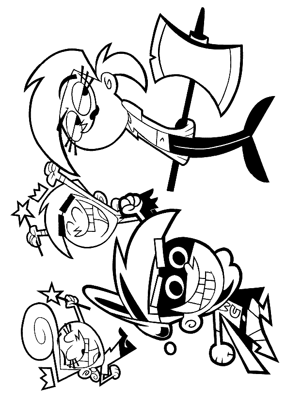 Fairly Odd Parents Coloring Picture 8