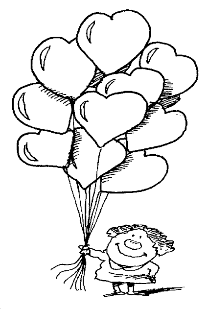 Heart Coloring Picture 9