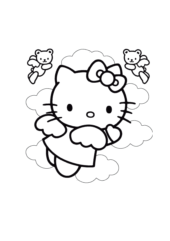 Hello Kitty Coloring Picture 2