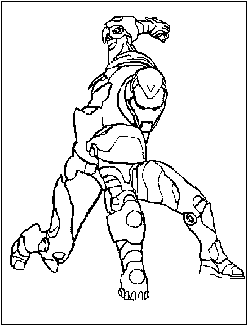 Iron Man Coloring Picture 12
