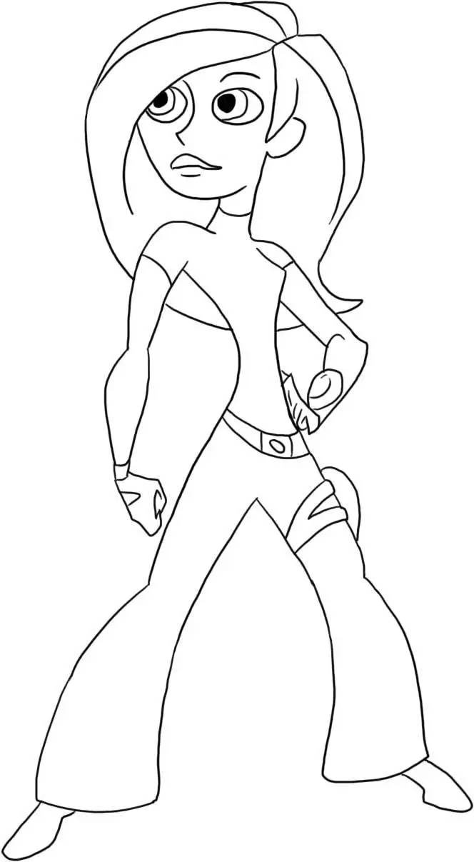 Kim Possible Coloring Picture 1
