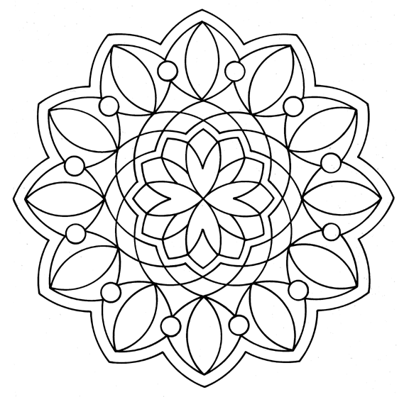 Mandala Coloring Picture 2
