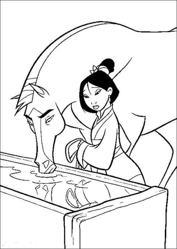 Mulan Coloring Picture 11
