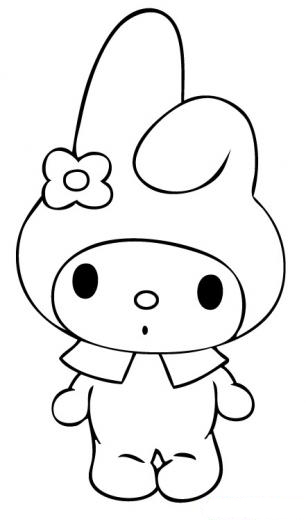 My Melody Coloring Picture 7