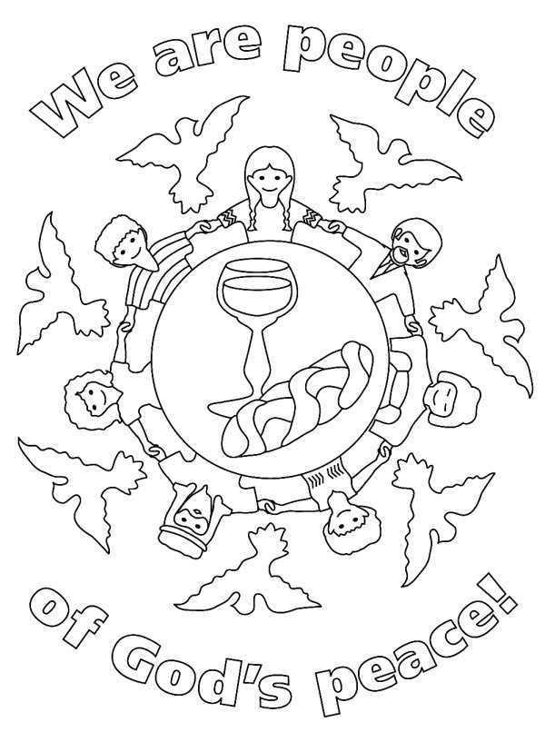 Peace Sign Coloring Picture 10