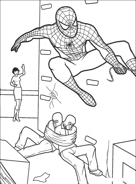 Spiderman Coloring Picture 10