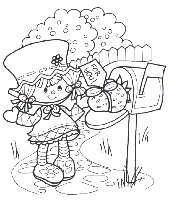 Strawberry Shortcake Coloring Picture 4