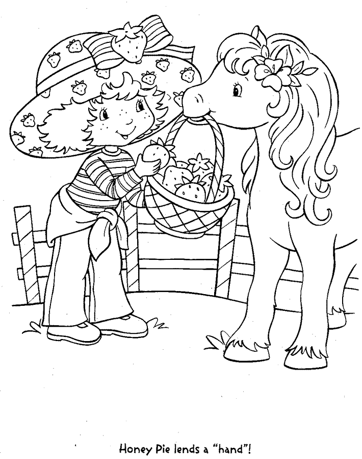 Strawberry Shortcake Coloring Picture 9