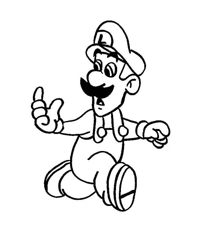 Super Mario Coloring Picture 4