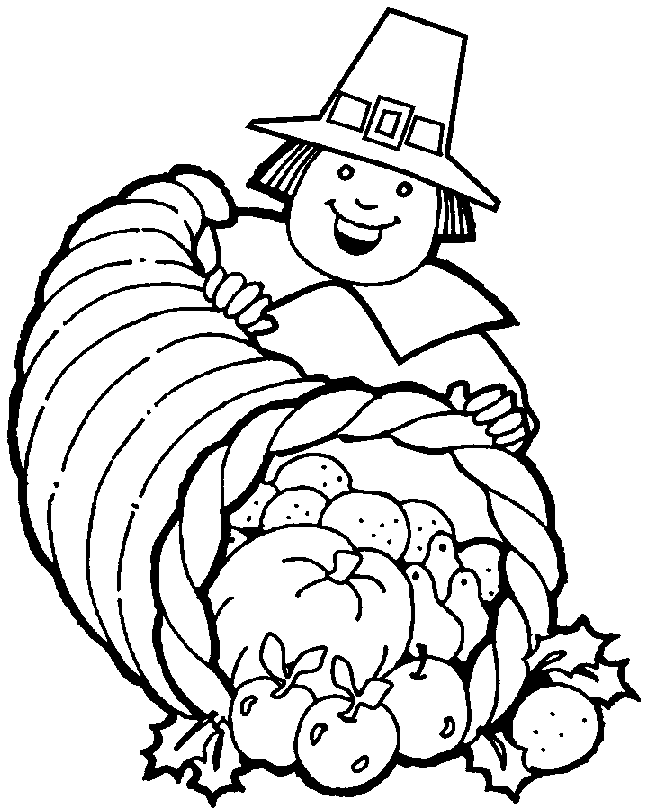 Thanksgiving Coloring Picture 3
