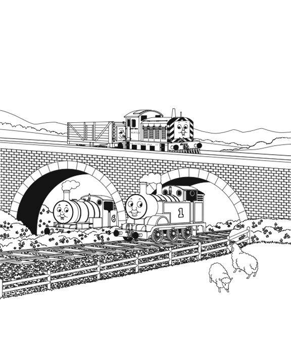 Thomas Coloring Picture 6