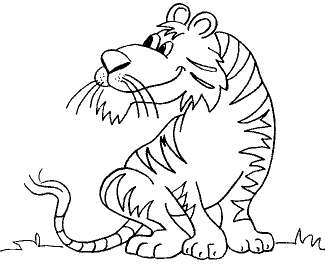 Tiger Coloring Picture 7