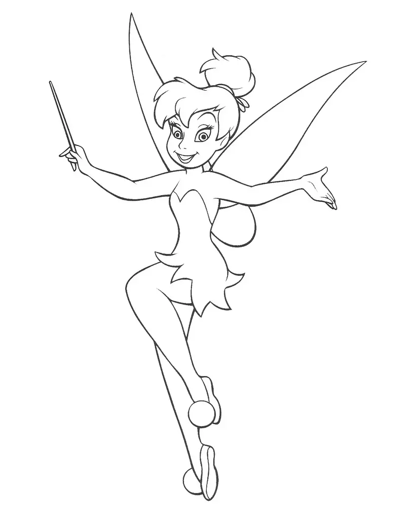 Tinkerbell Coloring Picture 6