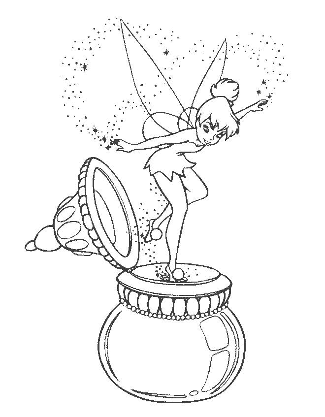 Tinkerbell Coloring Picture to Print 10