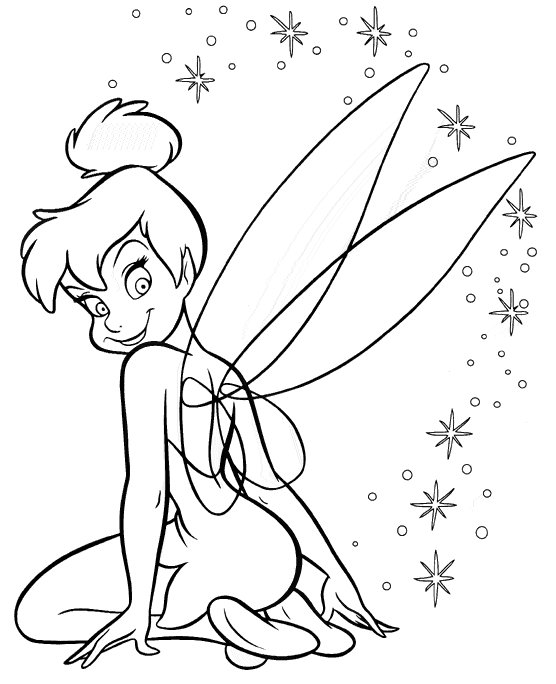 Tinkerbell Coloring Picture to Print 11