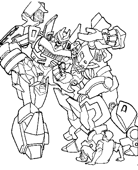 Transformers Coloring Picture 10