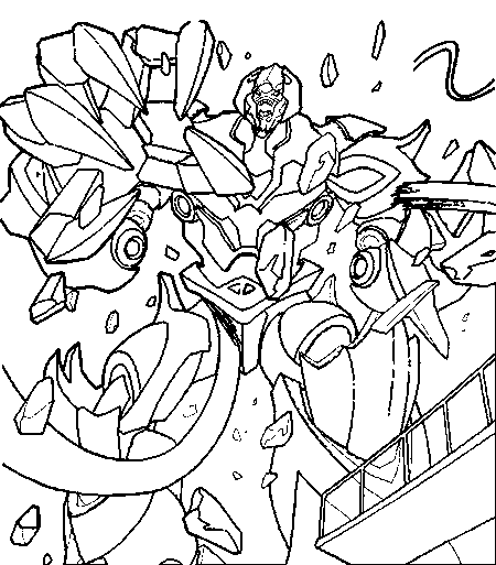 Transformers Coloring Picture 2