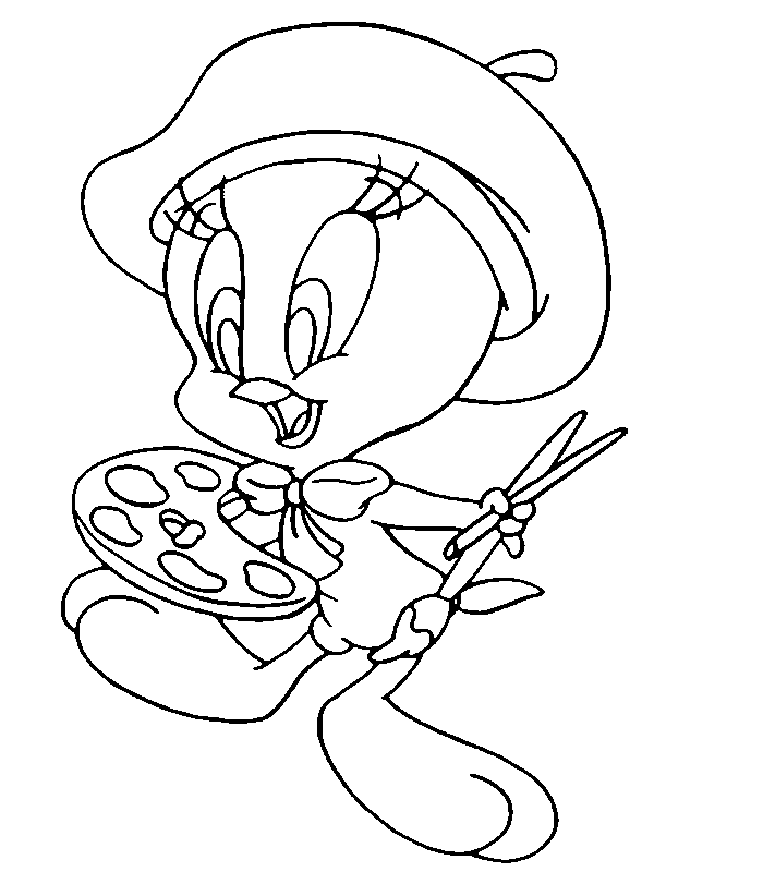 Tweety Coloring Picture 3