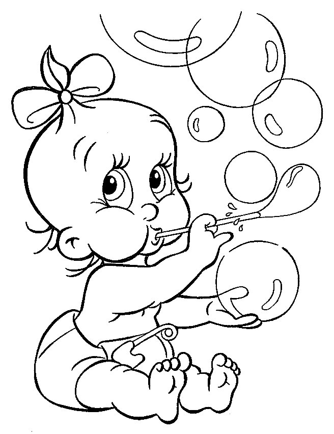 Baby Coloring Picture 1