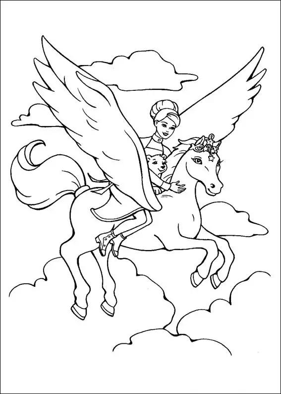 Barbie and The Magic Pegasus Coloring Picture 14