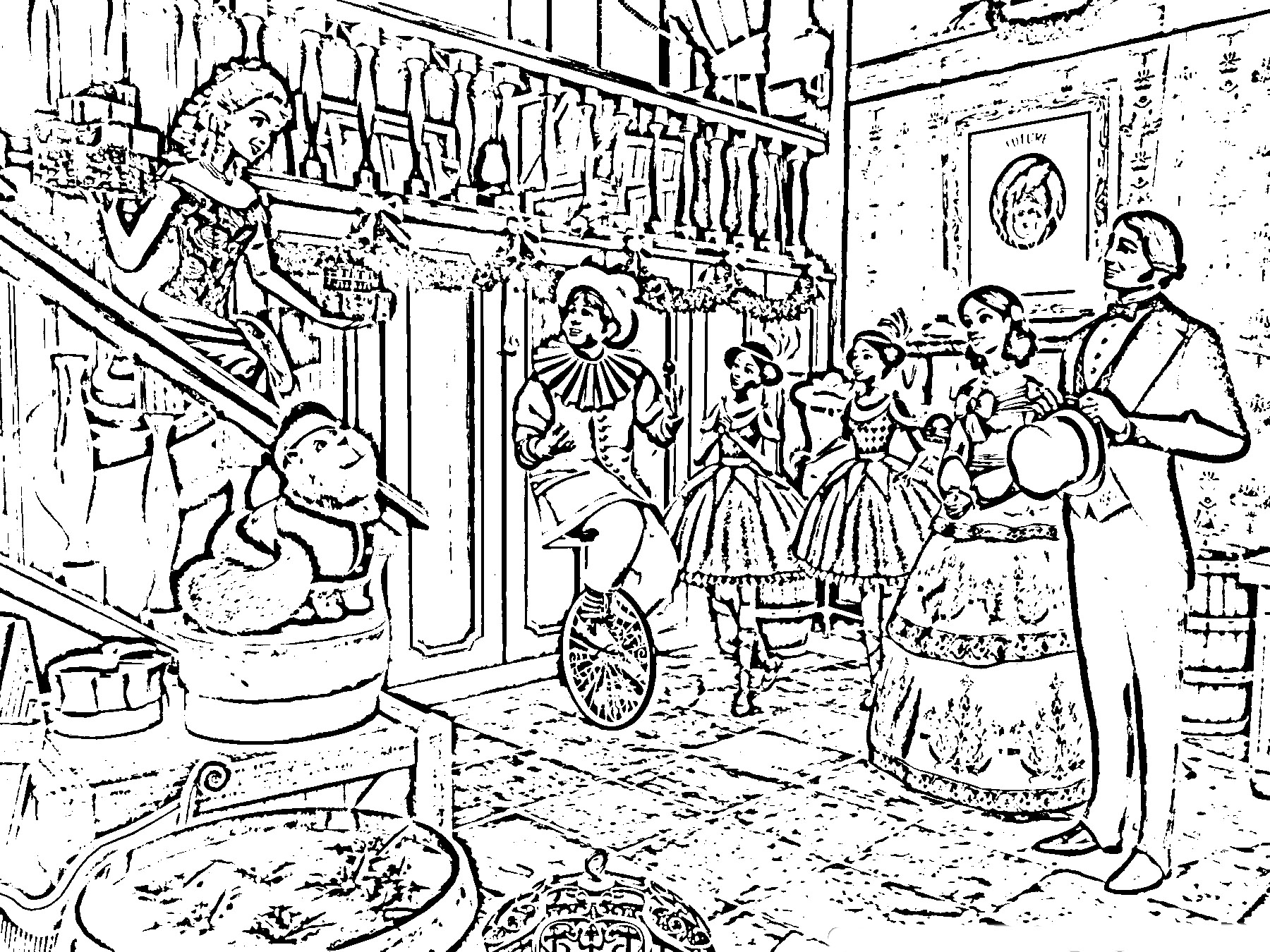 Barbie in a Christmas Carol Coloring Picture 3