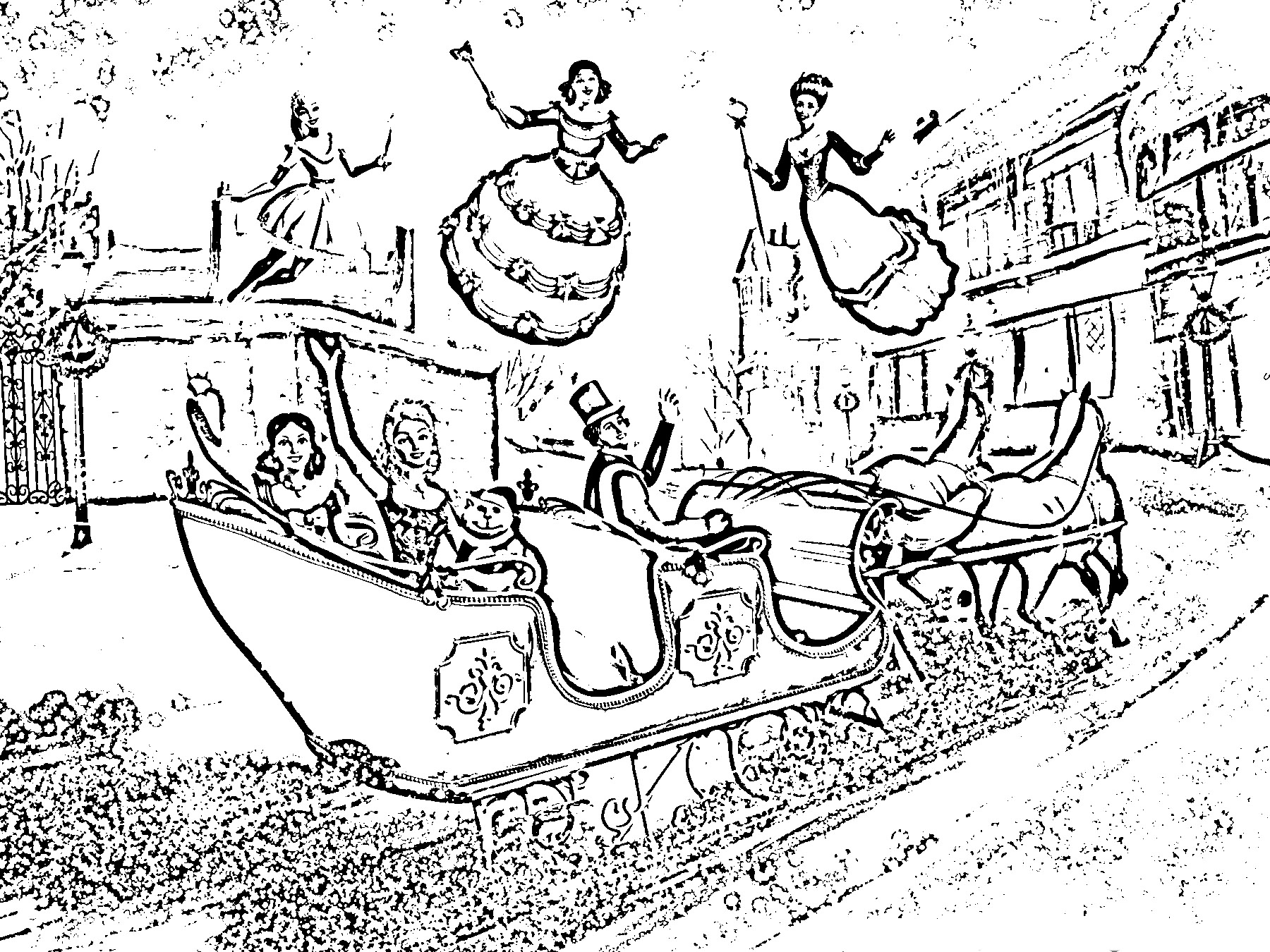 Barbie in a Christmas Carol Coloring Picture 6