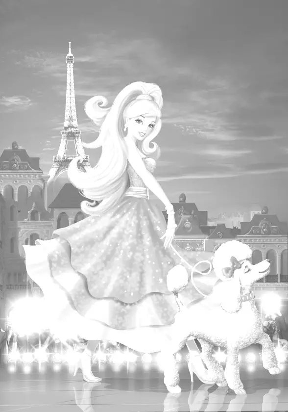 Barbie in a Fashion Fairytale Coloring Picture 4