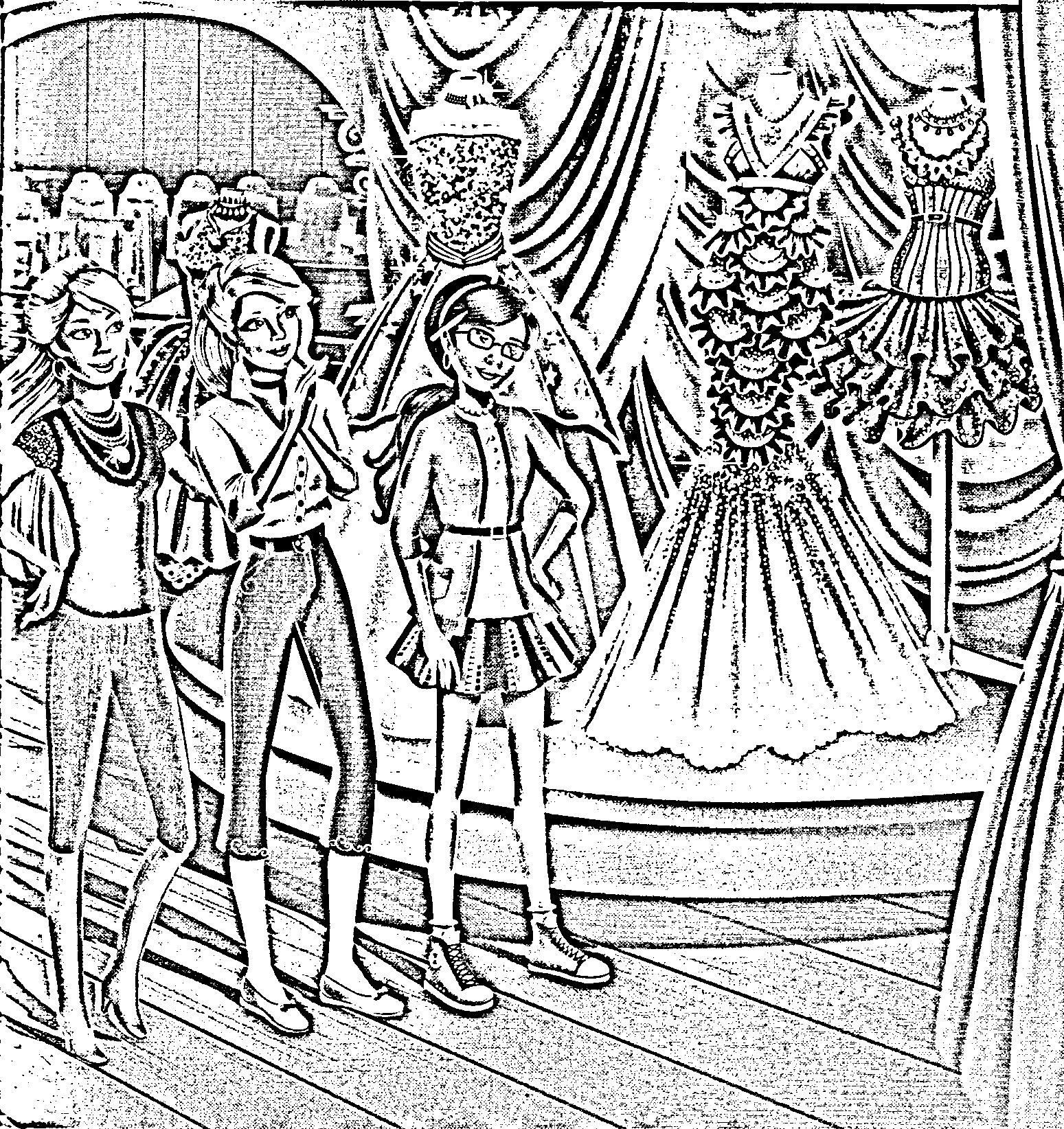 Barbie in a Fashion Fairytale Coloring Picture 9