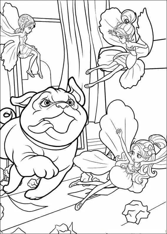 Barbie Thumbelina Coloring Picture 10