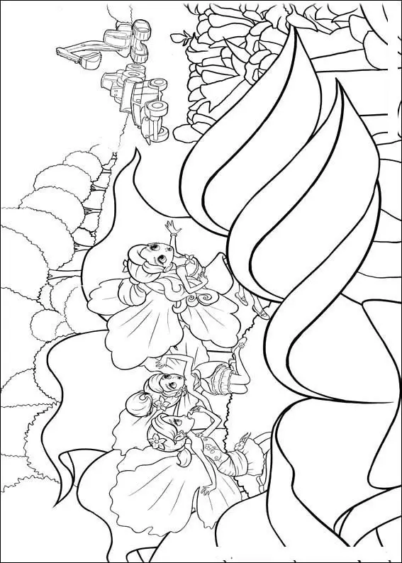 Barbie Thumbelina Coloring Picture 12