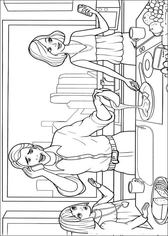 Barbie Thumbelina Coloring Picture 8
