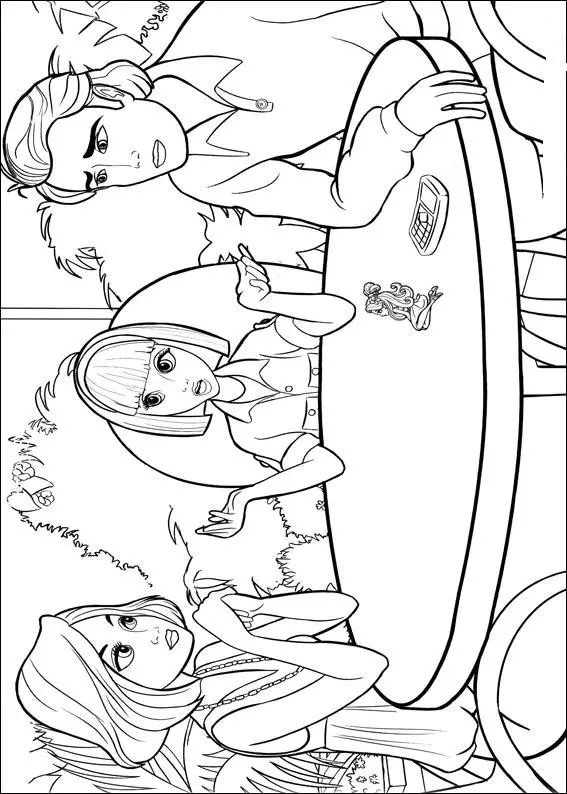 Barbie Thumbelina Coloring Picture 9