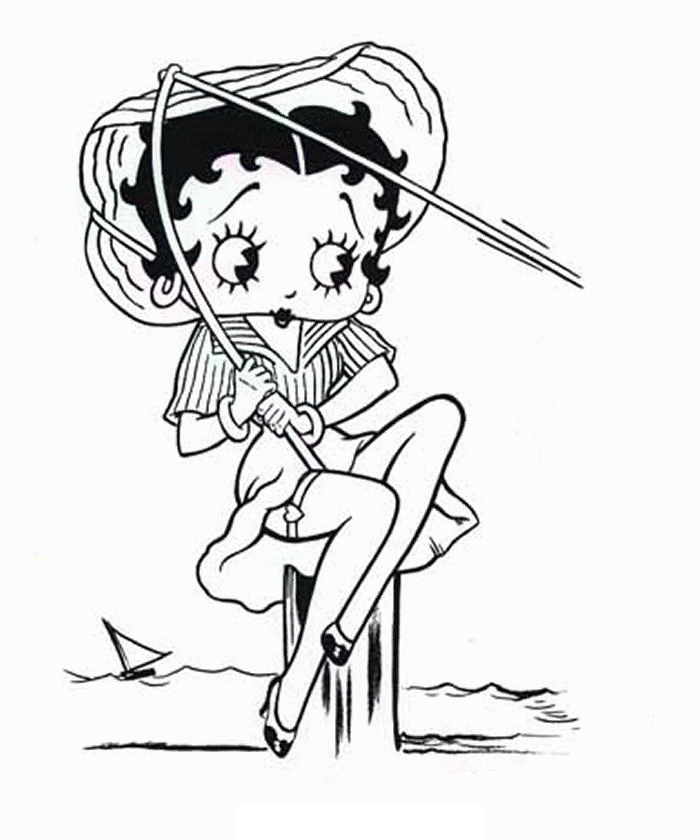 Betty Boop Coloring Picture 10