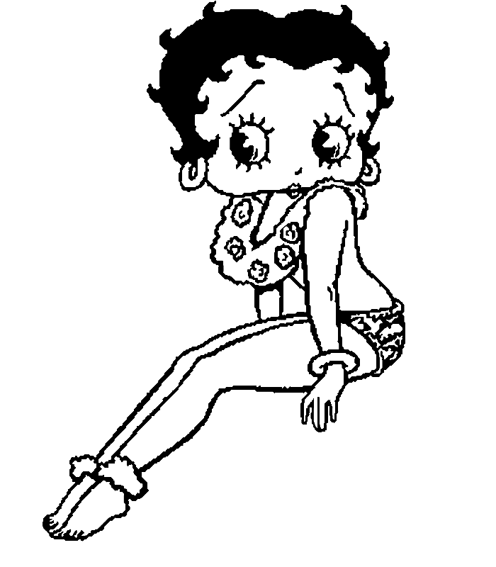 Betty Boop Coloring Picture 11
