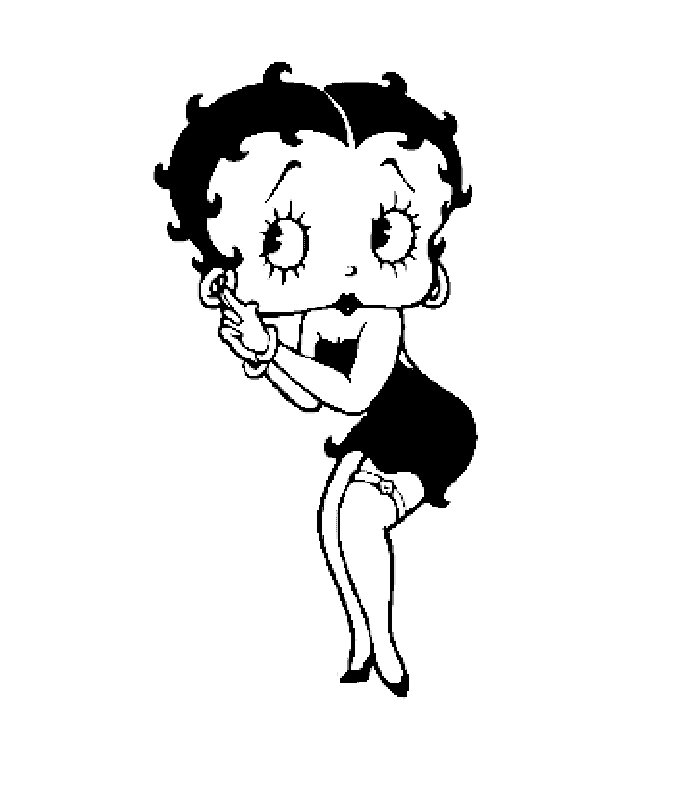 Betty Boop Coloring Picture 12
