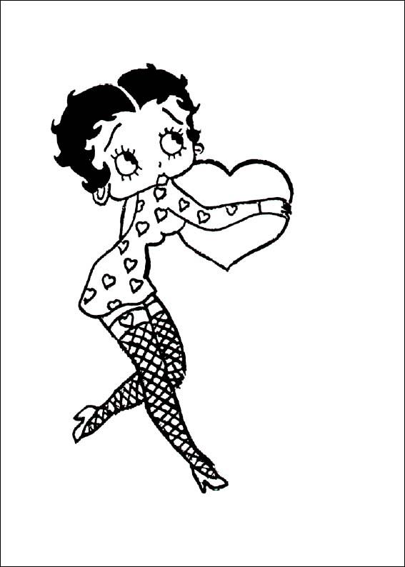 Betty Boop Coloring Picture 5