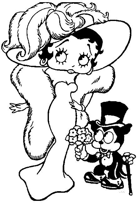 Betty Boop Coloring Picture 6