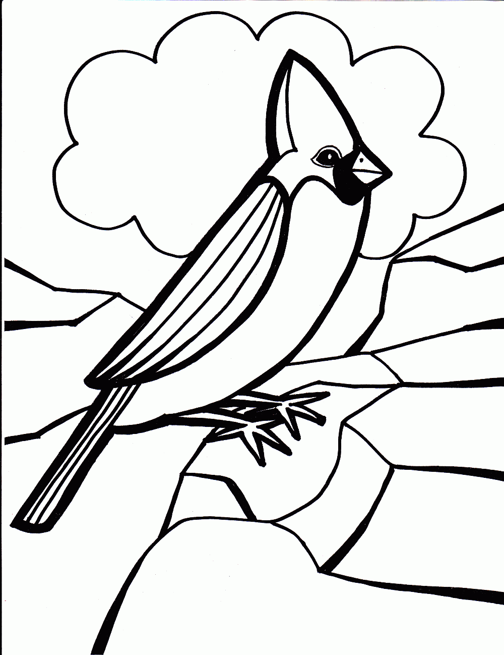 Bird Coloring Picture 4