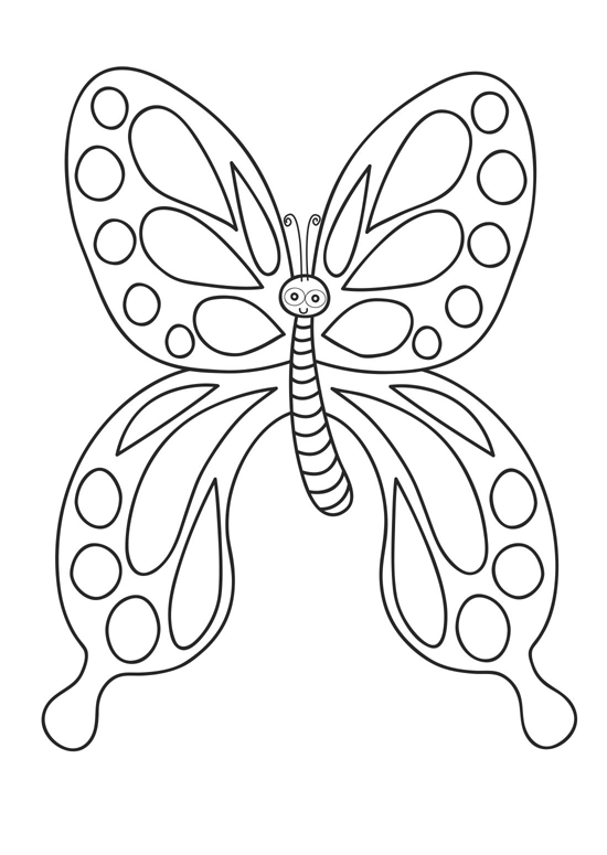 Butterfly Coloring Picture 7