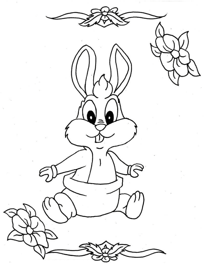 Cartoon Coloring Picture 1