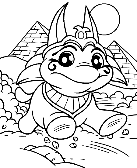 Cartoon Coloring Picture 2