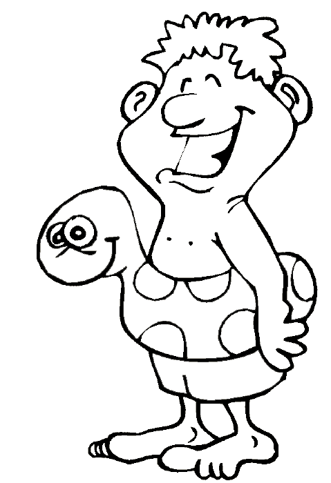 Cartoon Coloring Picture 6