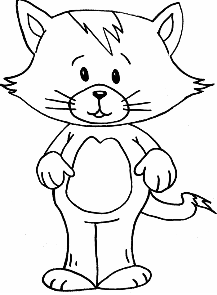 Cat Coloring Picture 1