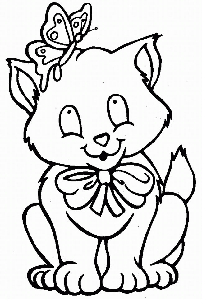 Cat Coloring Picture 2