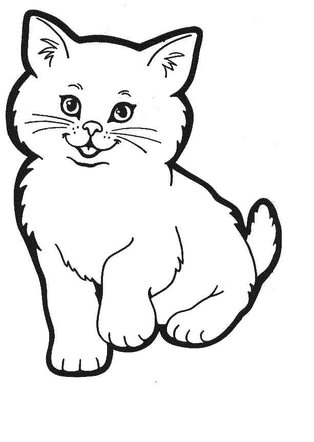 Cat Coloring Picture 3