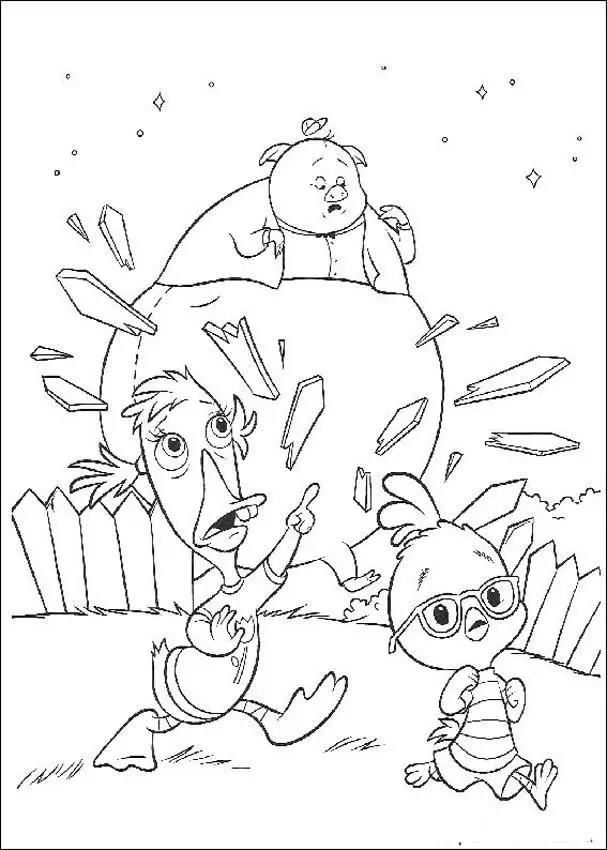 Chicken Little Coloring Picture 1